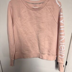 Calvin Klein Pink Raglan Long Sleeve Sweatshirt